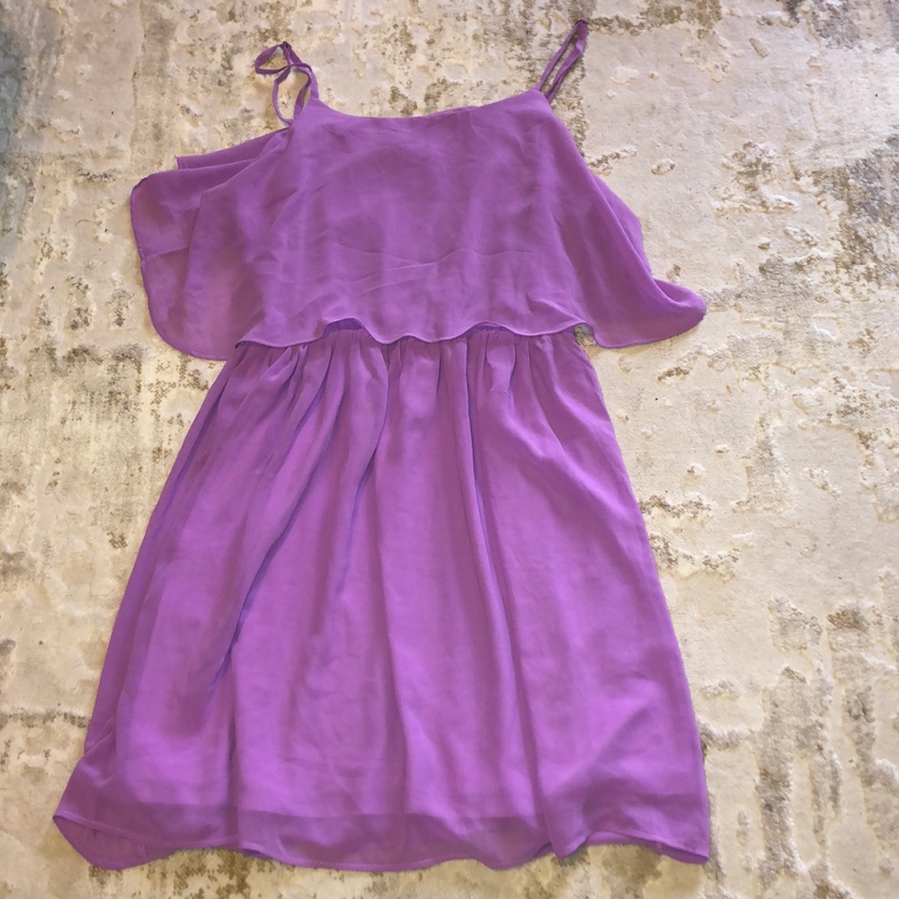 purple dress